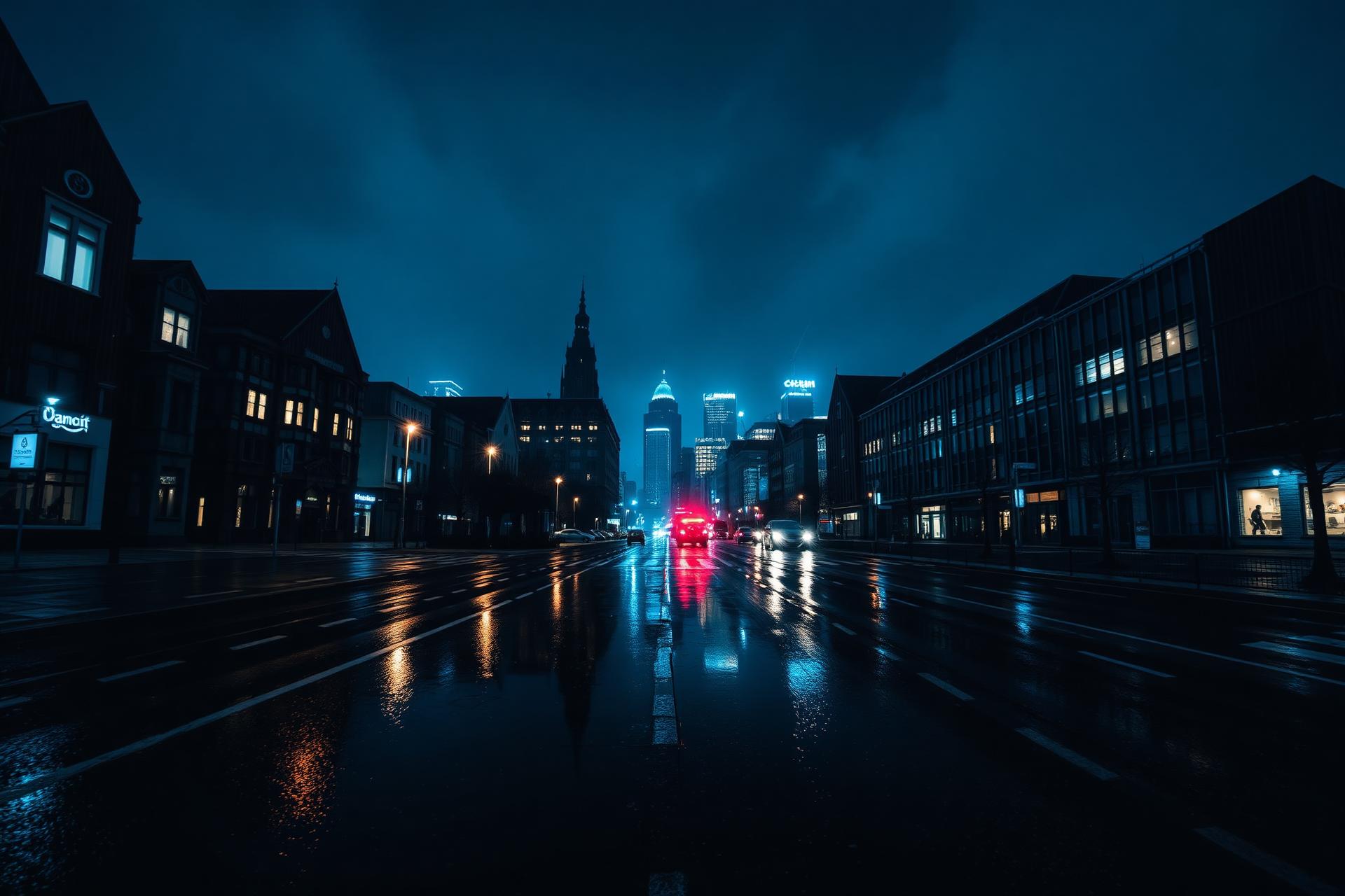 Braunschweig Skyline bei Nacht